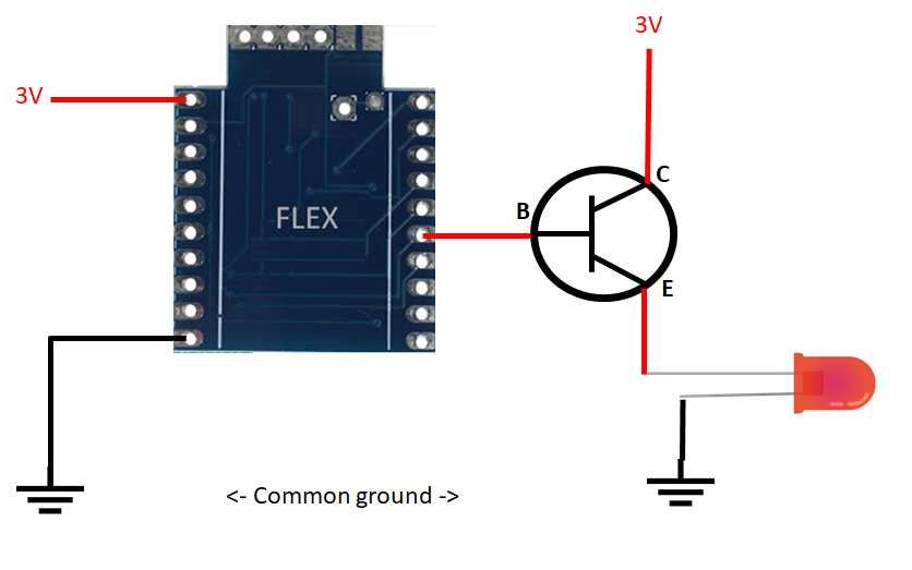 FLEX LED Transistor